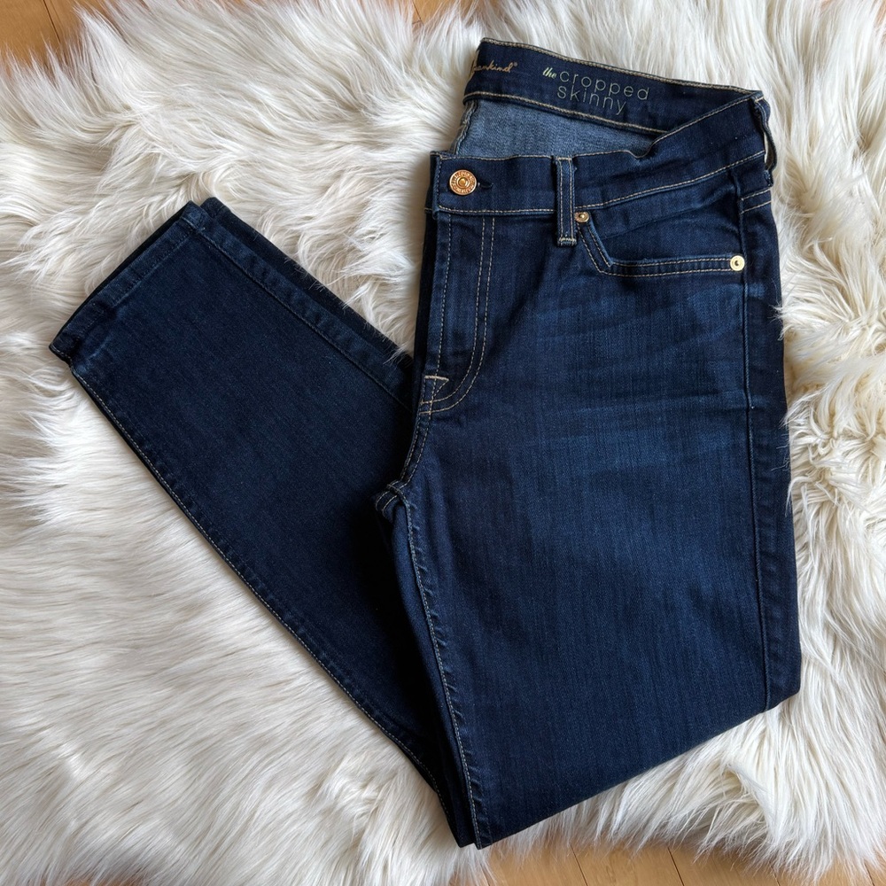 7 For All Mankind Navy Cropped Jeans